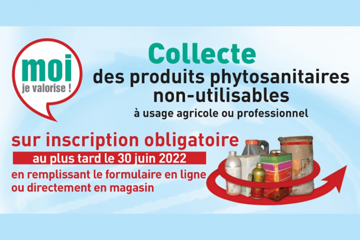Collecte départementale des produits phytosanitaires non utilisables 