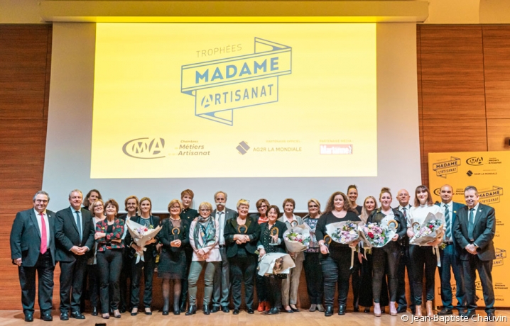 Photo de groupe des lauréates du prix Madame Artisanat 2020 Photo de groupe des lauréates du prix Madame Artisanat 2020